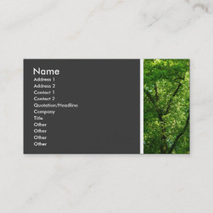 Carte De Visite Tonalité texturale (Arbres III)