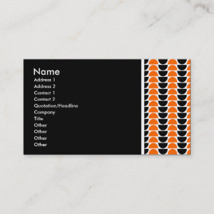 Carte De Visite Tonalité texturale - Crescents alternatifs