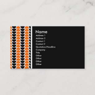 Carte De Visite Tonalité texturale - Crescents alternatifs