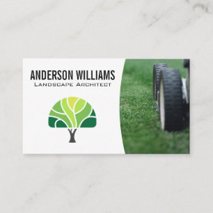 Carte De Visite tondeuse   Logo de l'arbre