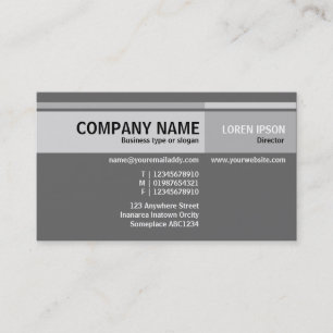 Carte De Visite Tons alternatifs - gris