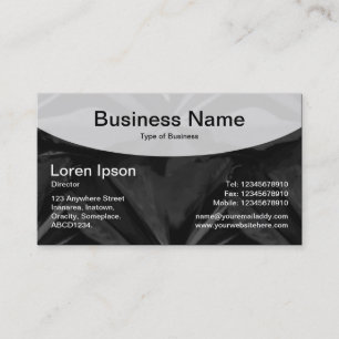 Carte De Visite Top courbe v3 - Noir