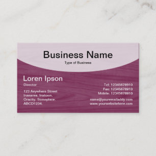 Carte De Visite Top courbe v3b - Crimson