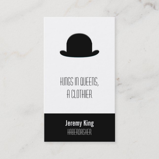 Carte De Visite Top Hat (Devant)