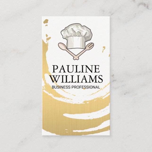 Carte De Visite Toque | Outils de Cuisine de cuisine (Devant)
