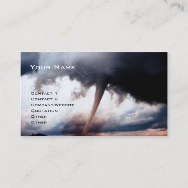 Carte De Visite Tornade (Devant)