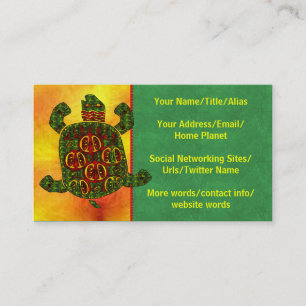 Carte De Visite Tortue