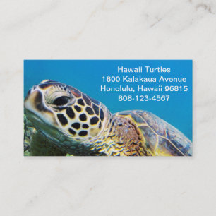 Carte De Visite Tortue de mer verte d'Hawaï