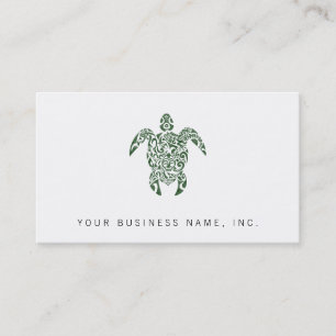 Carte De Visite Tortue de style tribal