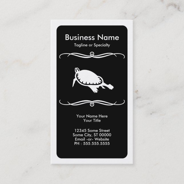 Carte De Visite tortue mod (Devant)