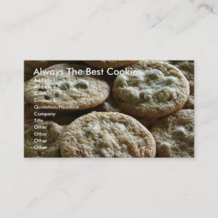 Carte De Visite Toujours Les Meilleurs Cookies