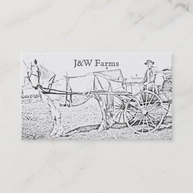 Carte De Visite Tour de chariot (Devant)