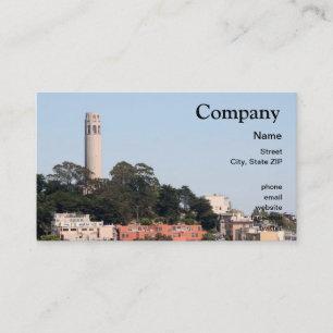 Carte De Visite Tour de San Francisco Coit