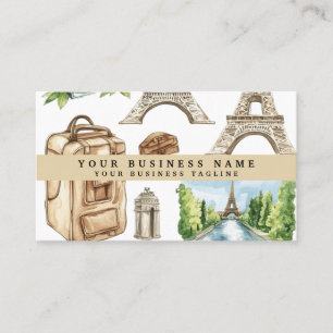 Carte De Visite Tour Eiffel Voyage