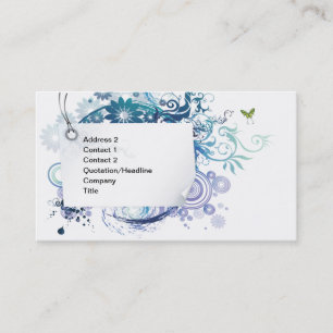 Carte de visite tourbillonnant