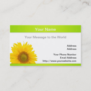 Carte De Visite Tournesol