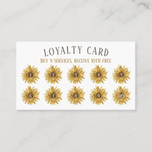 Carte De Visite Tournesols Punch Loyauté Rustique Achetez neuf obt
