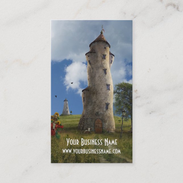 Carte De Visite Tours de Cardwith d'affaires d'imaginaire (Devant)