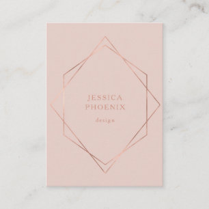 Carte De Visite Tout simplement moderne, géometrique de Rosegold,