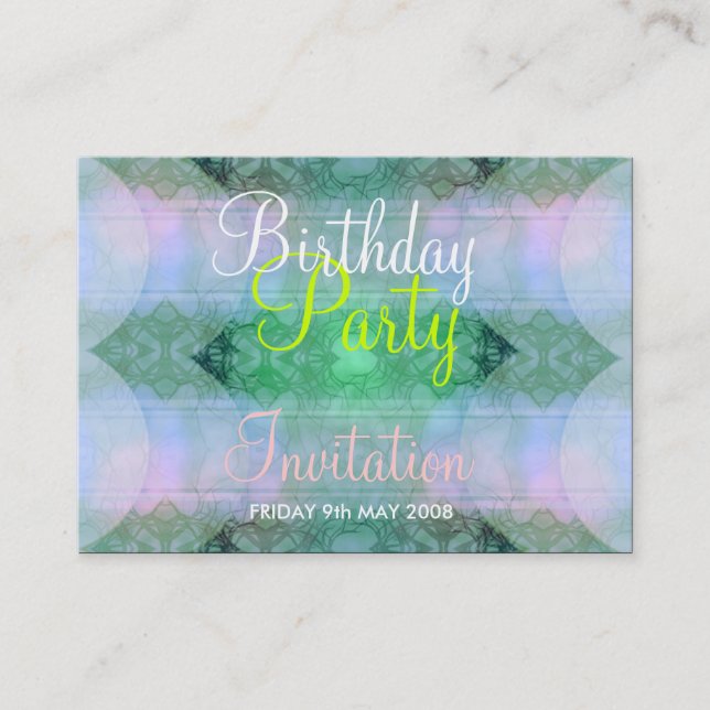 Carte De Visite Toutes les fiches d'invitation d'occasion (Devant)