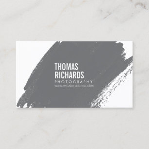 Carte De Visite Traçage grunge gris audacieux