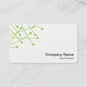 Carte De Visite Traces de particules - Martian Green sur blanc