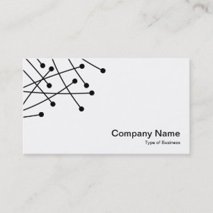 Carte De Visite Traces de particules - Noir sur blanc