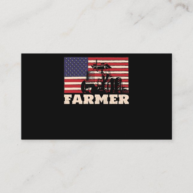 Carte De Visite Tracteur américain (Devant)