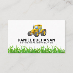 Carte De Visite Tracteur et gazon
