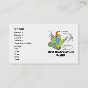 Carte De Visite Traduire à l'intérieur (Synthèse des protéines)