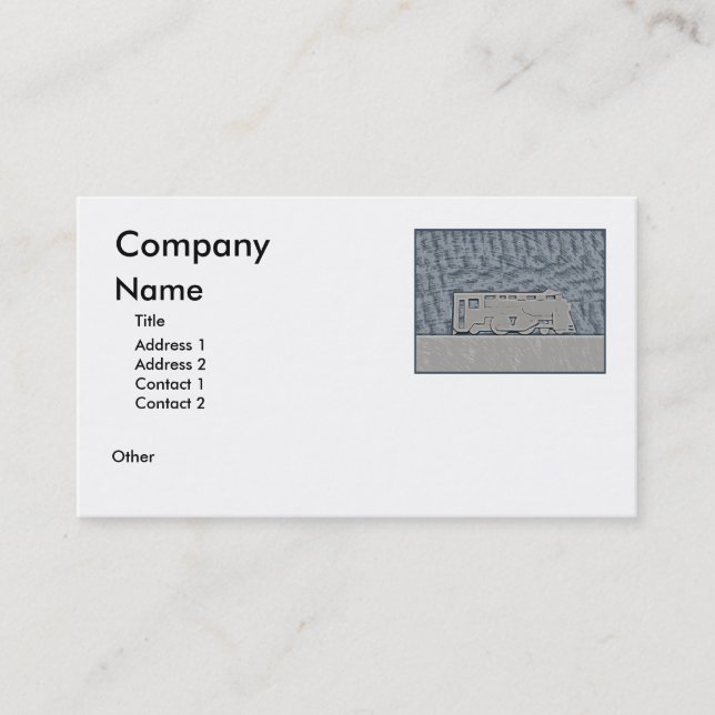 Carte De Visite Train (Devant)