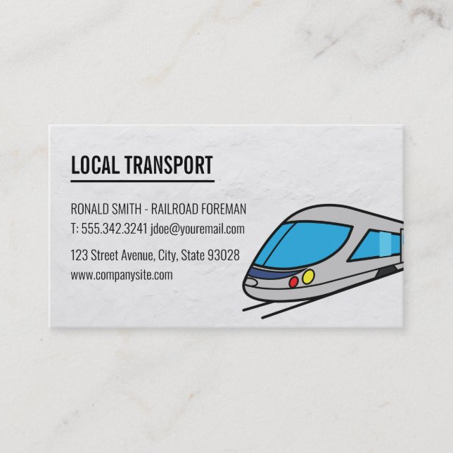 Carte De Visite Train à grande vitesse (Devant)