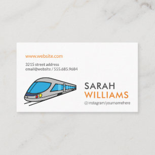Carte De Visite Train à grande vitesse