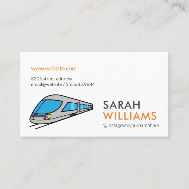 Carte De Visite Train à grande vitesse (Devant)
