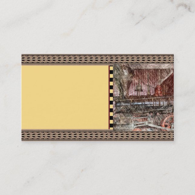 Carte De Visite Train antique (Devant)