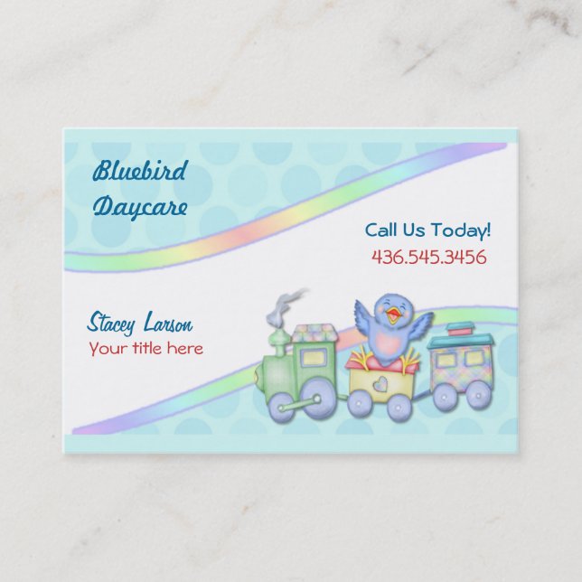 Carte De Visite Train Bluebird (Devant)