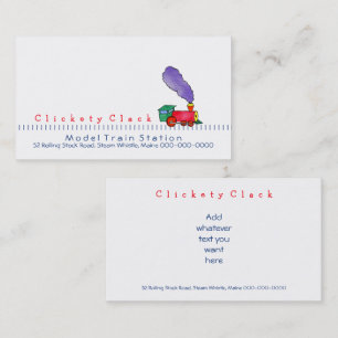 Carte De Visite Train de Choo Choo