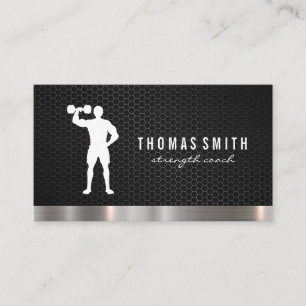 Carte De Visite Trainer personnel Métallique