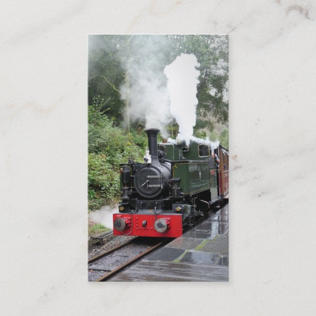 CARTE DE VISITE TRAINS À VAPEUR (Devant)