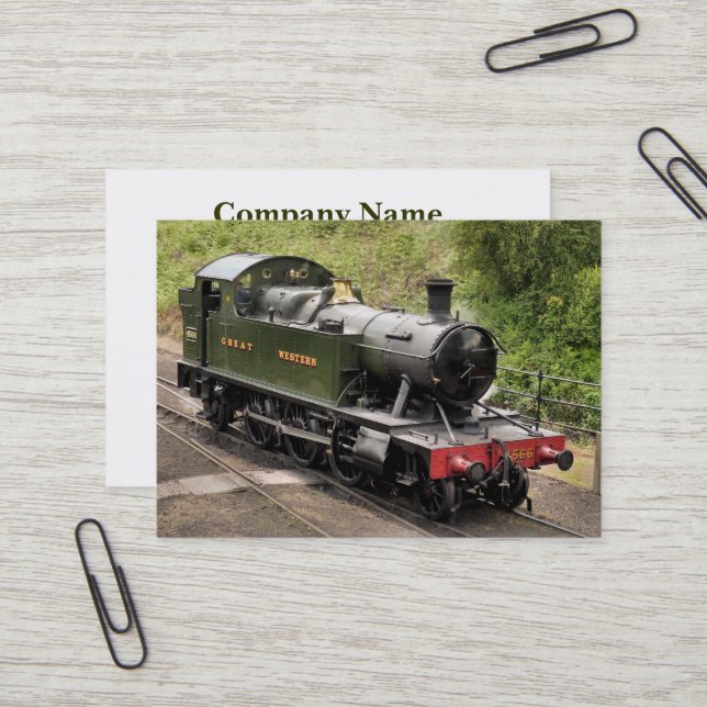 CARTE DE VISITE TRAINS À VAPEUR (Devant/Arrière en situation)