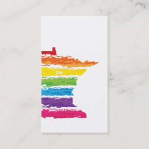 Carte De Visite trait arc-en-ciel du minnesota