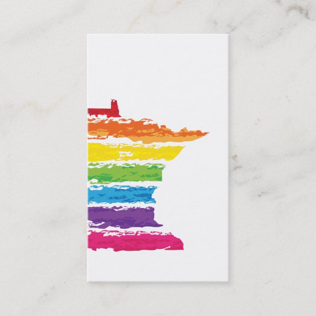 Carte De Visite trait arc-en-ciel du minnesota (Devant)