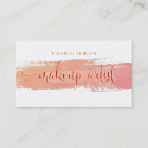 Carte De Visite Trait de pinceau à l'aquarelle moderne, Artiste ma
