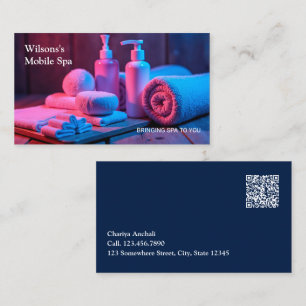 Carte De Visite Traitement de massage Spa mobile