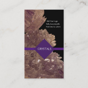 Carte De Visite Traitement des minéraux Améthyste et cristaux de q
