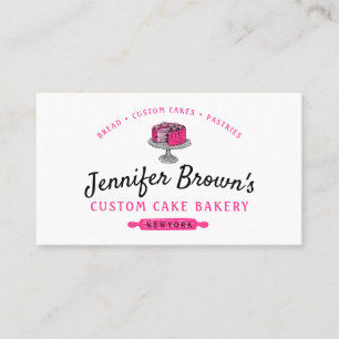 Carte De Visite Traiteur en gâteaux Boulangerie Pâtissier