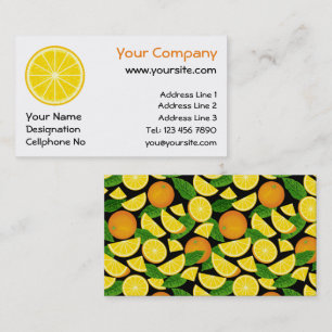 Carte De Visite tranche orange