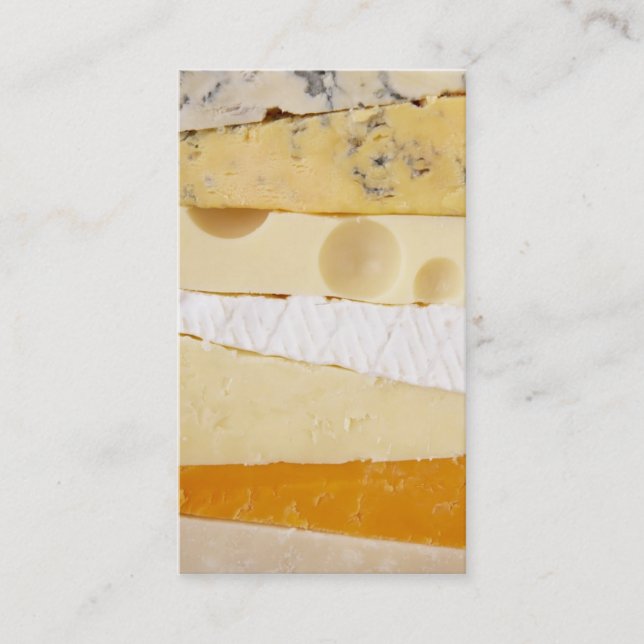 Carte De Visite Tranches de fromage (Devant)