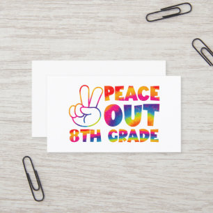 Carte De Visite Tranquillité 8e année Teinture Jour Dernier 8e ann