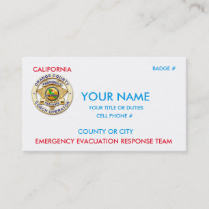 Carte De Visite Transit public de la Californie